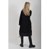 Černé mikinové šaty ES6067