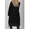 Černé mikinové šaty ES6067