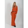 Oranžové dlouhé šaty ES6074