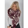 Bordó šál ES6085