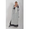 Šedé maxidlouhé šaty ES6094