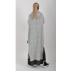 Šedé maxidlouhé šaty ES6094