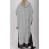 Šedé maxidlouhé šaty ES6094