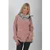Starorůžová mikina ES6122