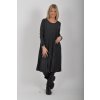 Tmavě šedé šaty ES6126