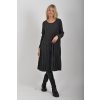 Tmavě šedé šaty ES6126