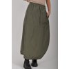 Khaki šusťáková sukně ES6130