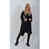 Černá mikinová tunika ES6158