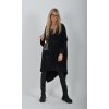 Černá mikinová tunika ES6158
