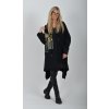 Černá mikinová tunika ES6158