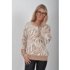 Béžový vzorovaný svetr ES6185