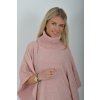 Starorůžové svetrové pončo ES6195