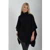 Černé svetrové pončo ES6196