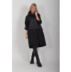 Černá dlouhá parka ES6202