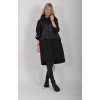 Černá dlouhá parka ES6202
