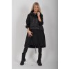 Černá dlouhá parka ES6202