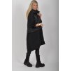 Černá dlouhá parka ES6202