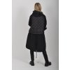 Černá dlouhá parka ES6202