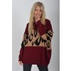 Bordó svetr ES6214