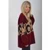 Bordó svetr ES6214