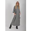 Šedé dlouhé šaty ES6217