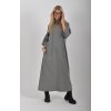 Šedé dlouhé šaty ES6217