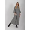 Šedé dlouhé šaty ES6217