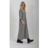 Šedé dlouhé šaty ES6217