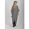 Šedé dlouhé šaty ES6217