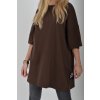 Oversize čokoládové tričko ES6224