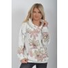 Bílá vzorovaná mikina ES6237