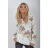 Bílá vzorovaná mikina ES6239