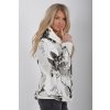 Bílá vzorovaná mikina ES6255