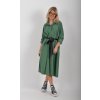 Lahvově zelené šaty ES6278