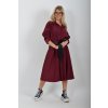 Bordó šaty ES6284