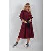 Bordó šaty ES6284
