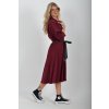 Bordó šaty ES6284