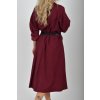 Bordó šaty ES6284