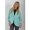 Tyrkysové manšestrové sako ES6296