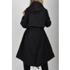 Černá parka ES6302