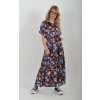 Vzorované dlouhé šaty ES6308