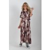 Vzorované dlouhé šaty ES6309