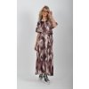 Vzorované dlouhé šaty ES6309