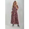 Vzorované dlouhé šaty ES6312