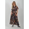 Vzorované dlouhé šaty ES6314