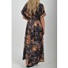 Vzorované dlouhé šaty ES6314