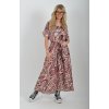 Vzorované dlouhé šaty ES6315