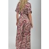 Vzorované dlouhé šaty ES6315
