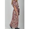 Vzorované dlouhé šaty ES6315