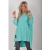 Tyrkysové oversize tričko ES6337